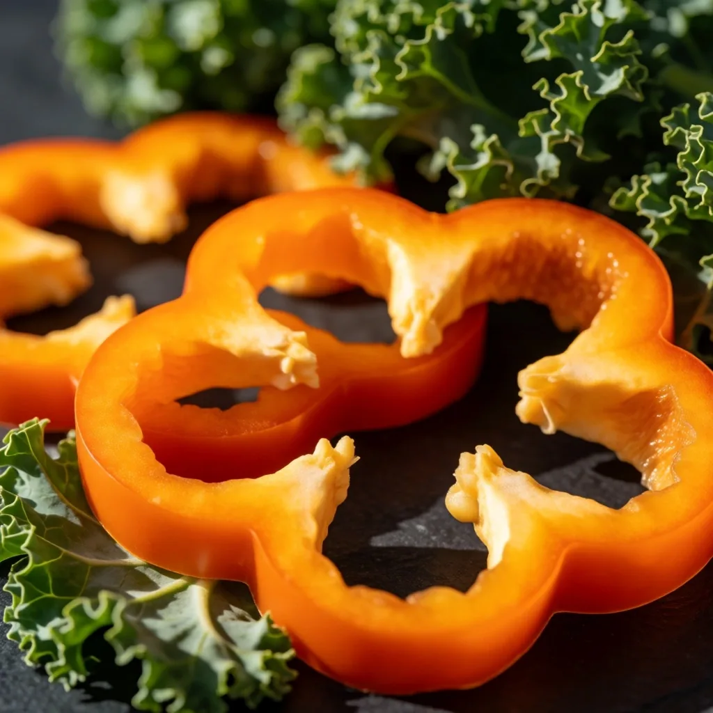 Alimentos ricos en nutrientes para la vista sobre superficie de piedra
