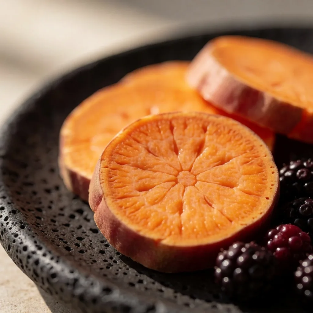 Ingredientes ricos en nutrientes para la visión sobre superficie de piedra